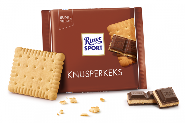 Шоколад RITTER SPORT Knusperkeks Хрустке печиво 100 г