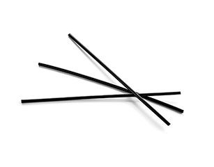 Коктейльна трубочка чорна h=150 мм d=3 мм з PLA 1000 шт