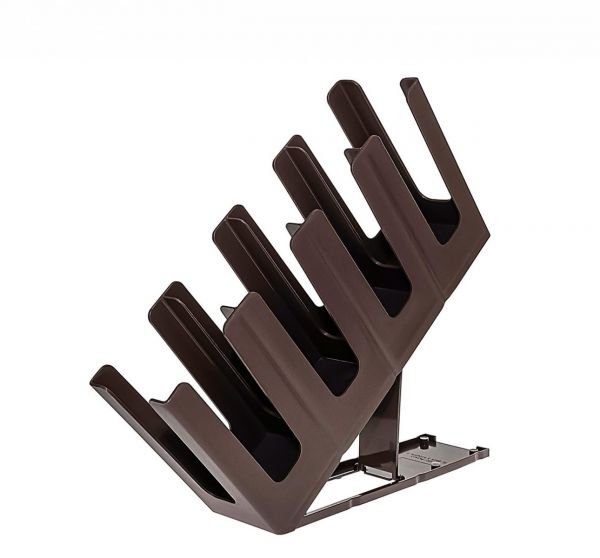 Диспенсер для паперових стаканів з підставкою 45х24х12 см коричневий