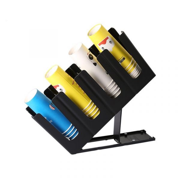 Диспенсер для паперових стаканів з підставкою 45х24х12 см темно-зелений