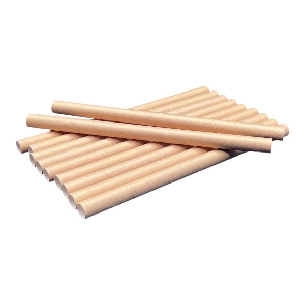 Трубочки паперові для Bubble Tea d=11 мм L=200 мм різні кольори 100 шт