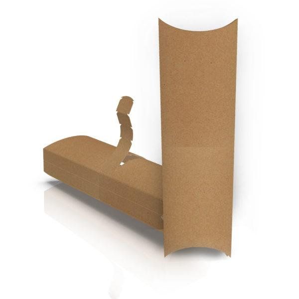 Упаковка картонна для шаурми бурито хот-догів 222*76*31 мм КРАФТ/БІЛА