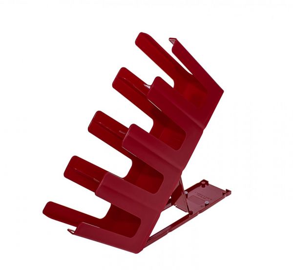 Диспенсер для паперових стаканів з підставкою 45х24х12 см червоний