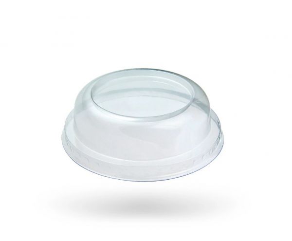 Кришка пластикова на РЕТ Люкс купол без отвору 50 шт