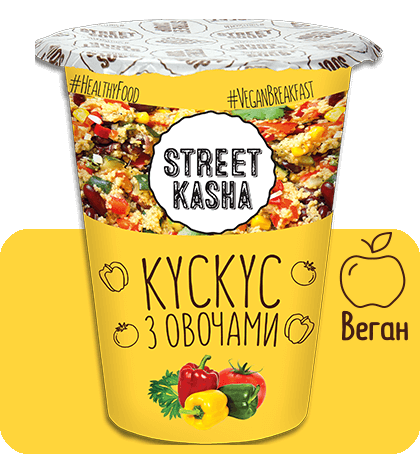 Каша Street Kasha Кускус з овочами 50 г стакан