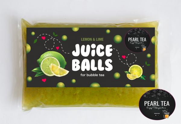 Bubble Tea Соковиті кульки зі смаком Лимон-Лайм 1,8 кг