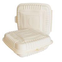 Ланч-бокс з кукурудзяного крохмалю 3-х секційний 50 шт