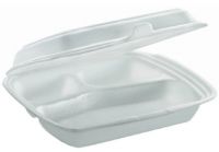 Ланч-бокс НР-3 240*210*70 мм 3-х секційний БІЛИЙ