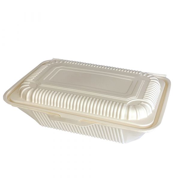 Ланч-бокс з кукурудзяного крохмалю односекційний глибокий 800 мл