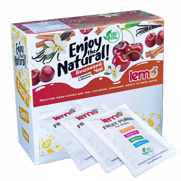 Концентрат для лимонада и чая LEMO Вишня-Корица-Ваниль 45 г