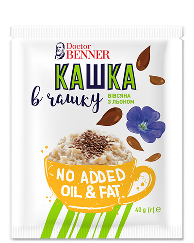 Каша вівсяна з Льоном Doctor BENNER 40г