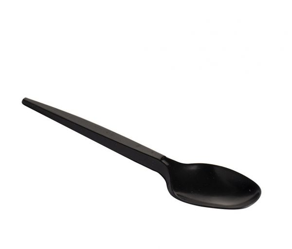 Ложки кавові 12 см 90 шт чорні