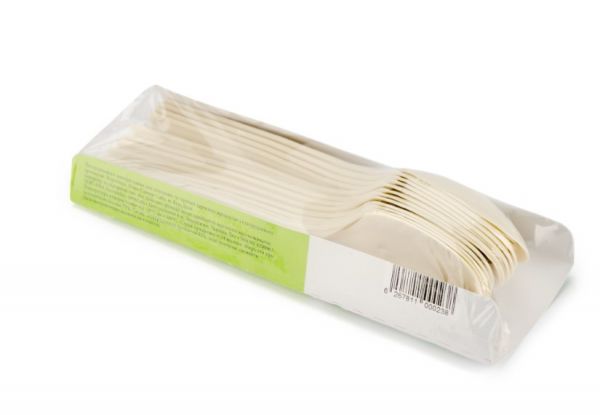 Ложка столова БІО Amelon 16,5 см з кукурудзяного крохмалю 12 шт