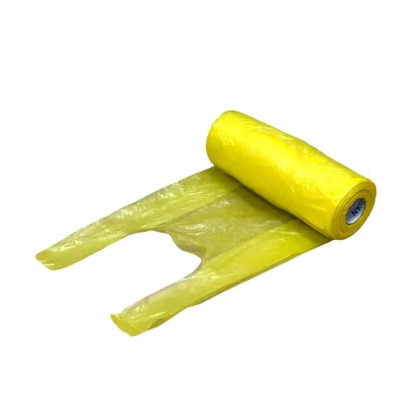 Пакети майка 22х45 6 мкр жовті рулон 200 шт