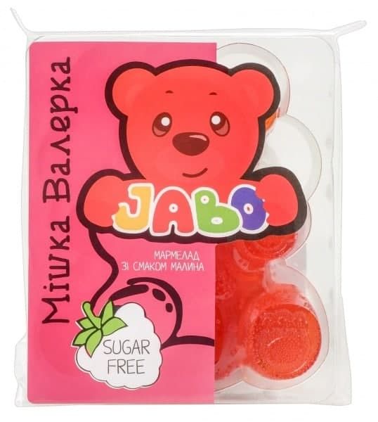 Мармелад Ведмедик зі смаком малини 100 г без цукру