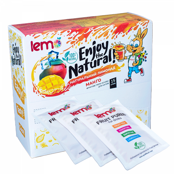 Концентрат для лимонаду та чаю LEMO Манго 45 г