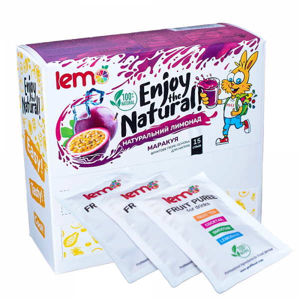 Концентрат для лимонаду та чаю LEMO Маракуйя 45 г