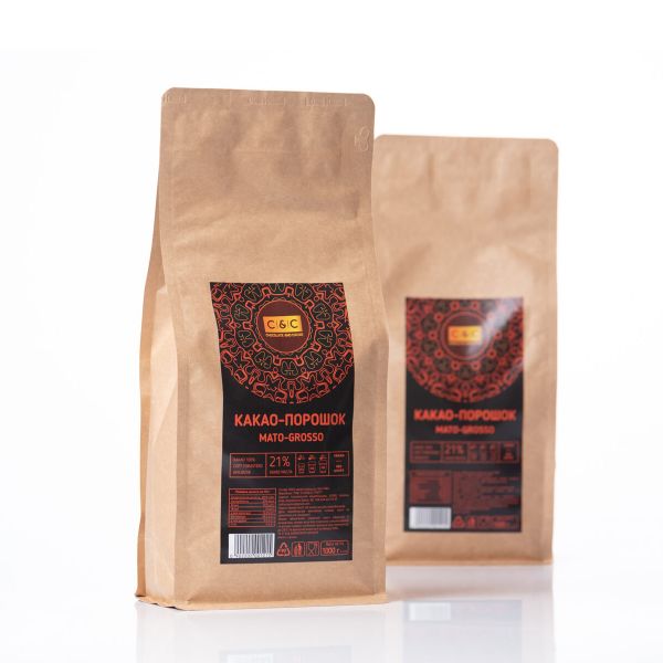 Какао C&C Mato Grosso натуральний 100% без цукру 1 кг