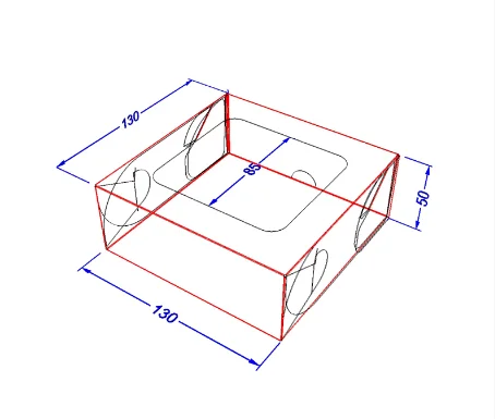 Картонна коробка для солодощів Міді світла
