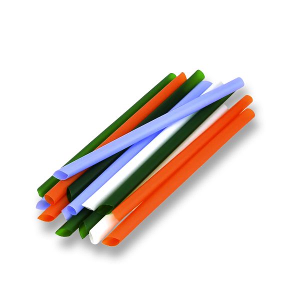 Трубочки Bubble Tea d=10 мм L=210 мм 250 шт кольорові