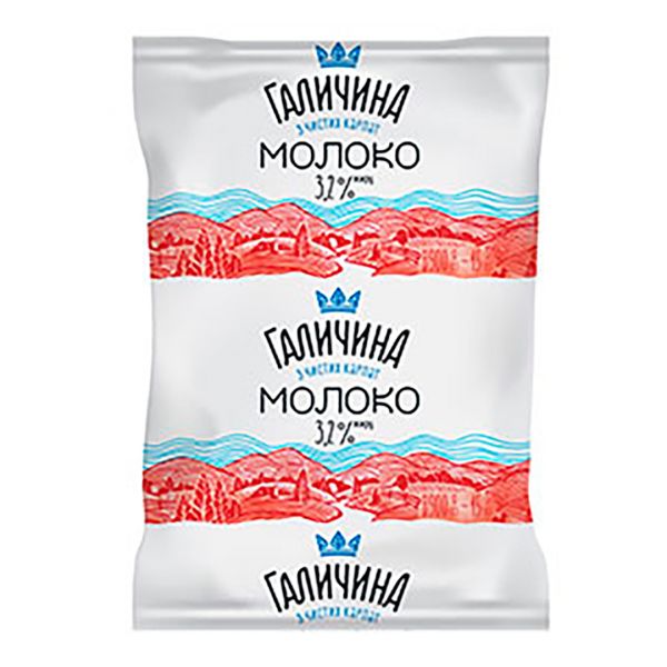 Молоко ультрапастеризоване ГАЛИЧИНА 3,2 % 900 г