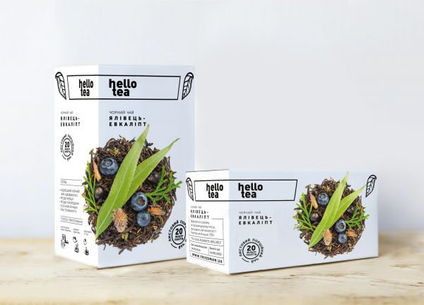 Чай трав'яний пакетований Hello Tea Ялівець-Евкаліпт 20 шт