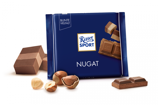 Шоколад RITTER SPORT Nugat  з пралиновою начинкою  100 г