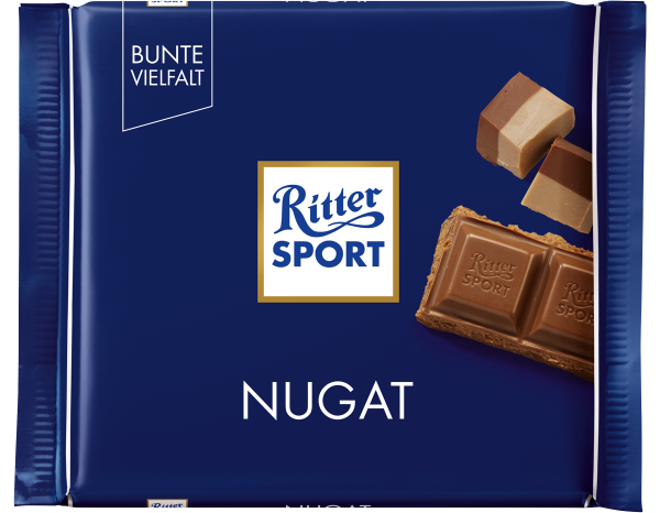 Шоколад RITTER SPORT Nugat  з пралиновою начинкою  100 г