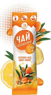 Концентрат чаю Смакуйте обліпиха з медом, імбирем та лимоном 40 г