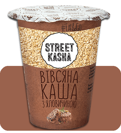 Каша Street Kasha Вівсяна з яловичиною 50г стакан