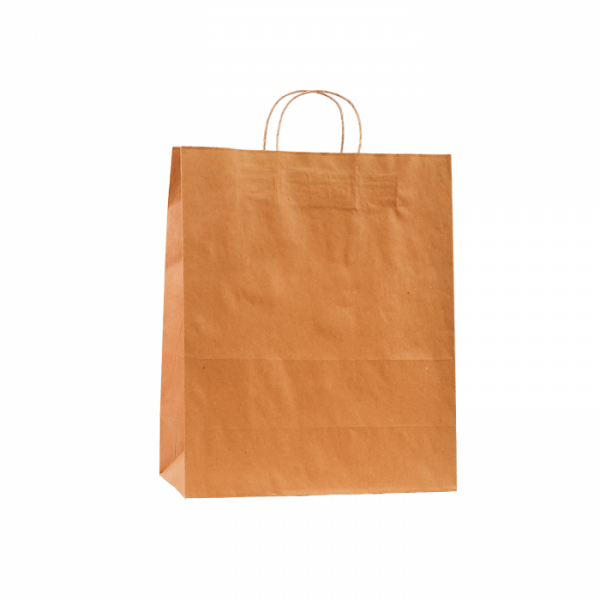 Пакет паперовий з ручками 380*320*150 мм 90г/м2 КРАФТ