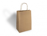 Пакет паперовий з ручками 280*210*110 мм 70 г/м2 КРАФТ