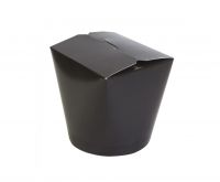 Коробка картонна для локшини (Паста Бокс) 500 мл ЧОРНА/БІЛА 2PE