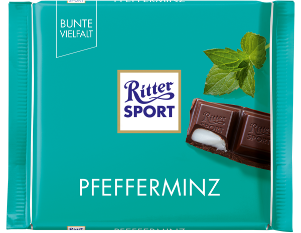 Шоколад RITTER SPORT Pfefferminz М'ята 100 г