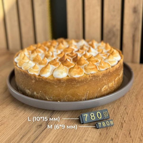 Набір пластикових цінників з цифрами 100 шт 10*15 мм розмір L