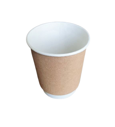 Стакан паперовий двошаровий 185 мл ЕКОНОМ