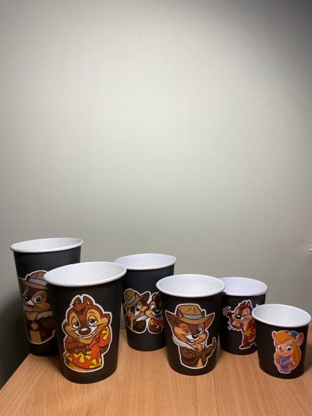 Стакан паперовий 400 мл Чіп і Дейл