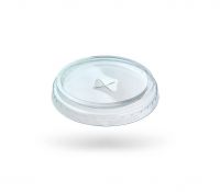 Кришка пластикова на РЕТ Люкс плоска з Х отвором 50 шт