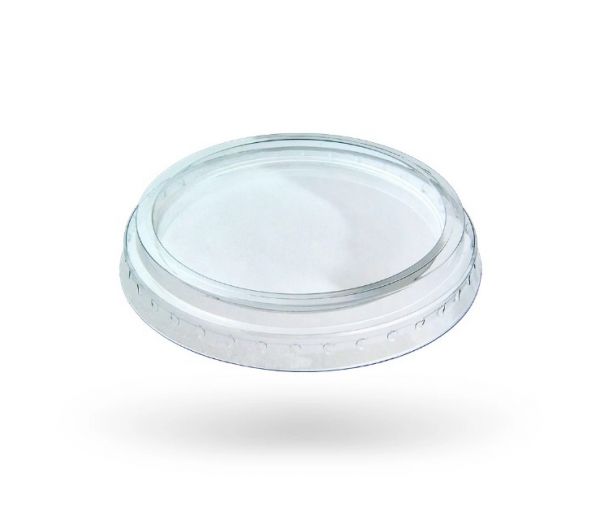 Кришка пластикова на РЕТ Люкс плоска без отвору 50 шт