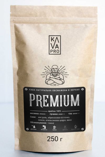 Кава в зернах KAVA PRO Premium 100% Arabica