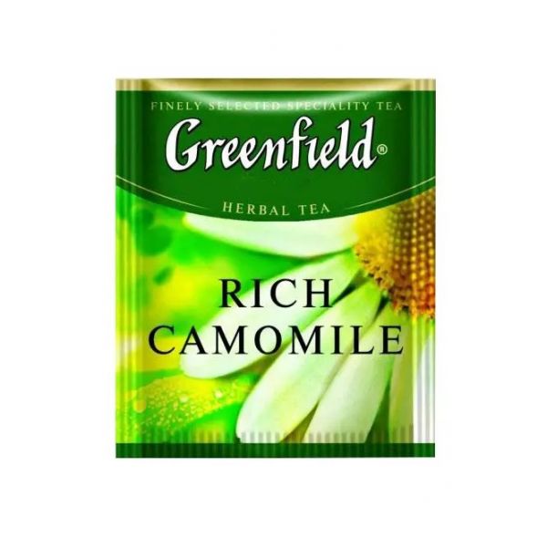 Чай трав'яний пакетований Greenfield Rich Camomile 100 шт Ромашка крупна