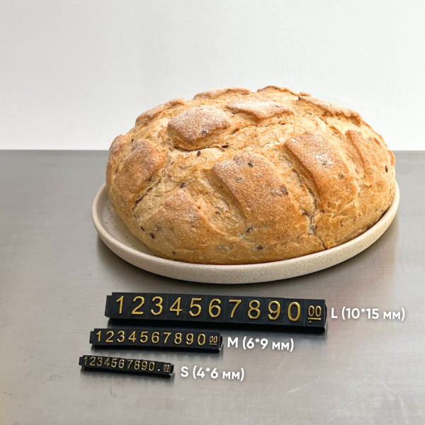 Набір пластикових цінників з цифрами 100 шт 10*15 мм розмір L