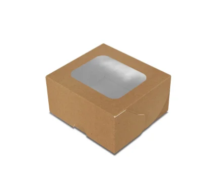 Коробка картонна для суші та солодощів 100*90*50 мм КРАФТ