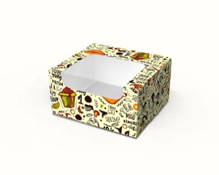 Картонна коробка для суші та солодощів Міні світла