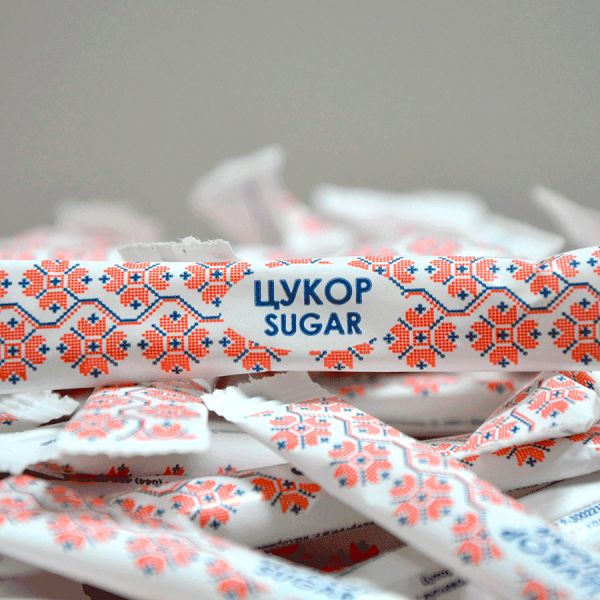 Цукор в стіках 1 кг ОРНАМЕНТ 5г*200шт