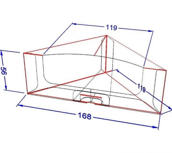 Упаковка картонна для сендвічів ЧОРНА
