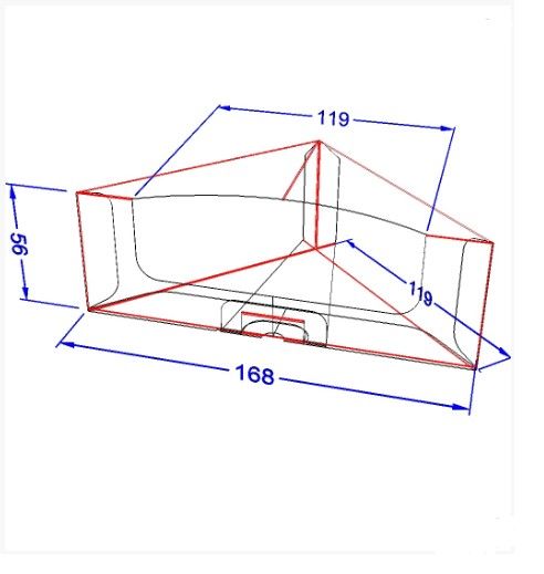 Упаковка картонна для сендвічів БІЛА 100  шт