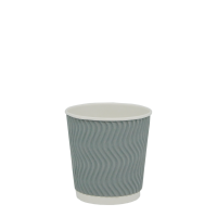 Гофростакан Ripple 110 мл серебро