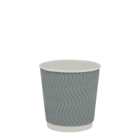 Гофростакан Ripple 180 мл серебро