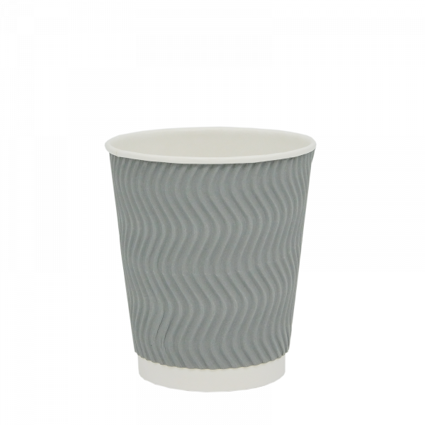 Гофростакан Ripple 270 мл срібло